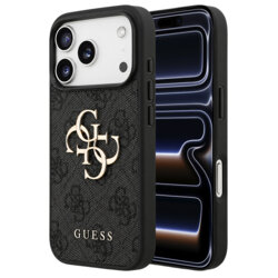 Husa originala Guess iPhone 17 Pro Hardcase 4G Big Logo, negru, GUHCP18L4GMGGR