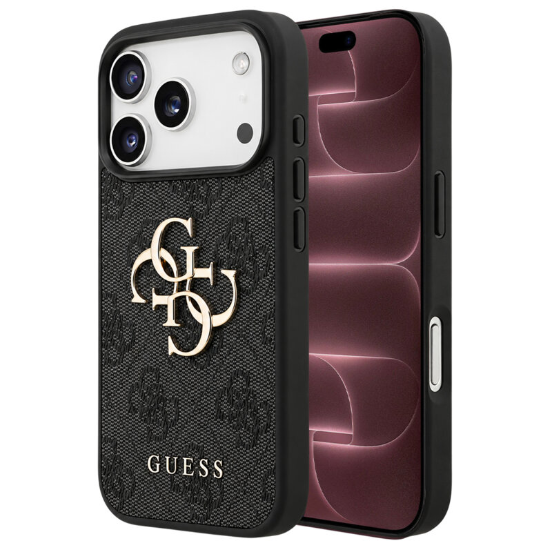 Husa originala Guess iPhone 18 Pro Max Hardcase 4G Big Logo, negru, GUHCP18X4GMGGR