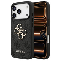 Husa originala Guess iPhone 17 Pro Max Hardcase 4G Big Logo, negru, GUHCP18X4GMGGR