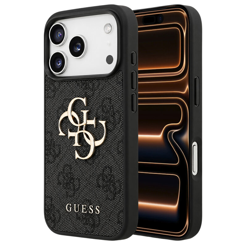 Husa originala Guess iPhone 17 Pro Max Hardcase 4G Big Logo, negru, GUHCP18X4GMGGR