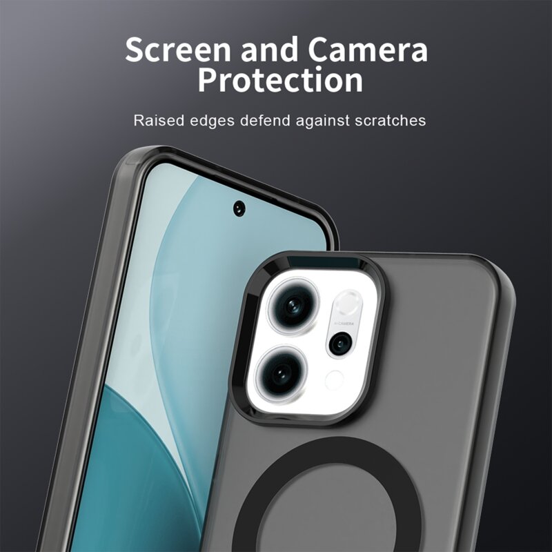 Husa Oppo Reno16 F Techsuit CandyCase MagSafe, negru