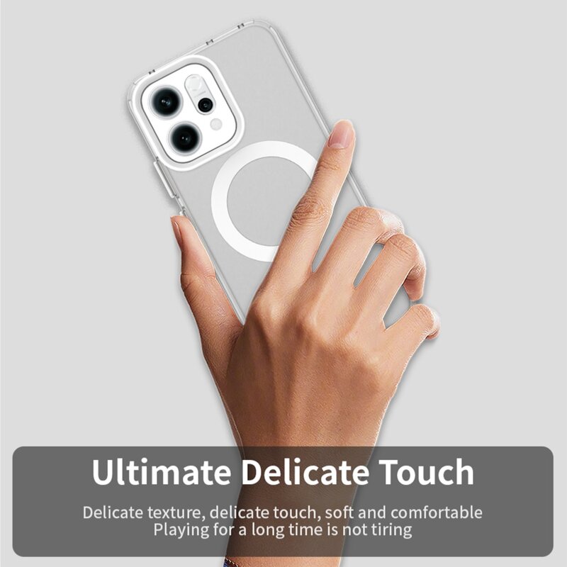 Husa Oppo Reno16 F Techsuit CandyCase MagSafe, alb