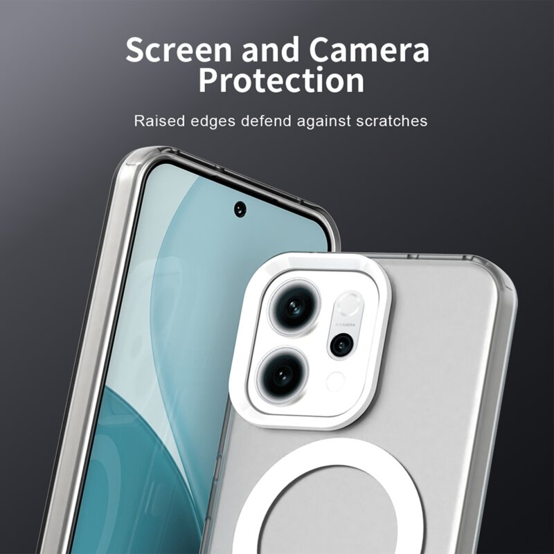 Husa Oppo Reno16 FS Techsuit CandyCase MagSafe, alb