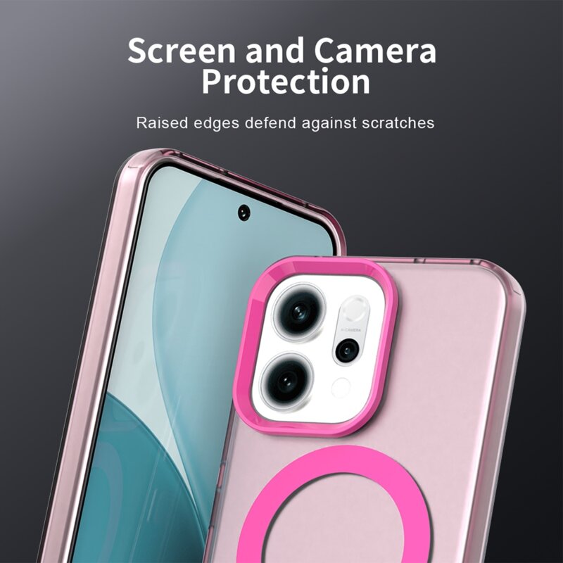 Husa Oppo Reno16 F Techsuit CandyCase MagSafe, roz