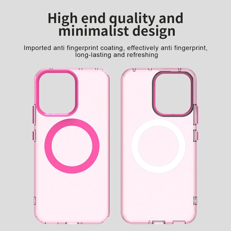 Husa Oppo Reno16 FS Techsuit CandyCase MagSafe, roz