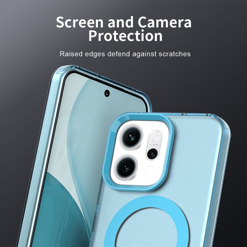 Husa Oppo Reno16 FS Techsuit CandyCase MagSafe, albastru