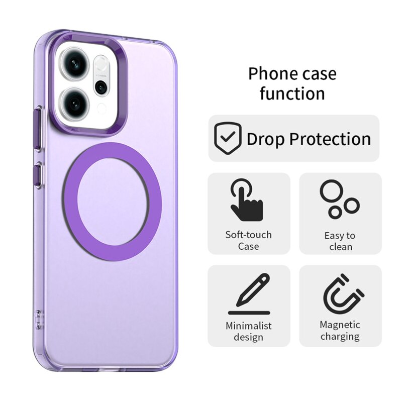 Husa Oppo Reno16 F Techsuit CandyCase MagSafe, mov