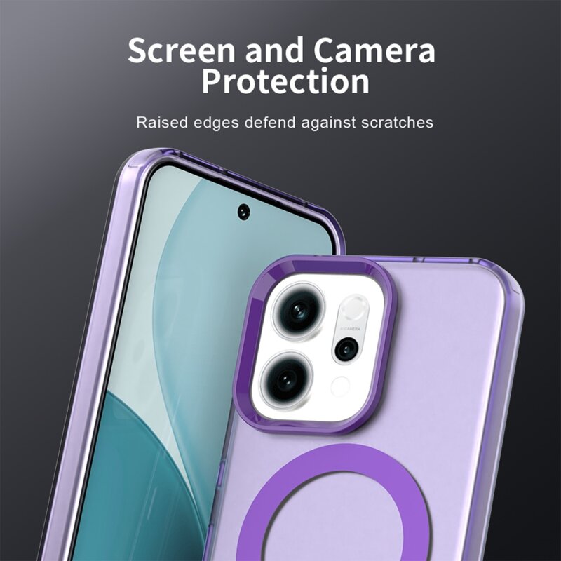 Husa Oppo Reno16 F Techsuit CandyCase MagSafe, mov
