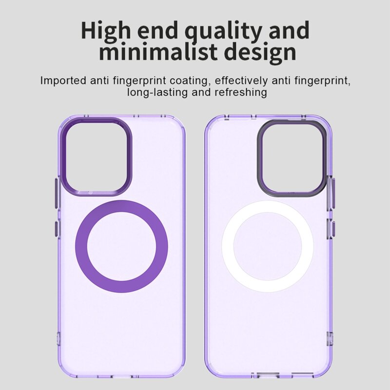 Husa Oppo Reno16 F Techsuit CandyCase MagSafe, mov