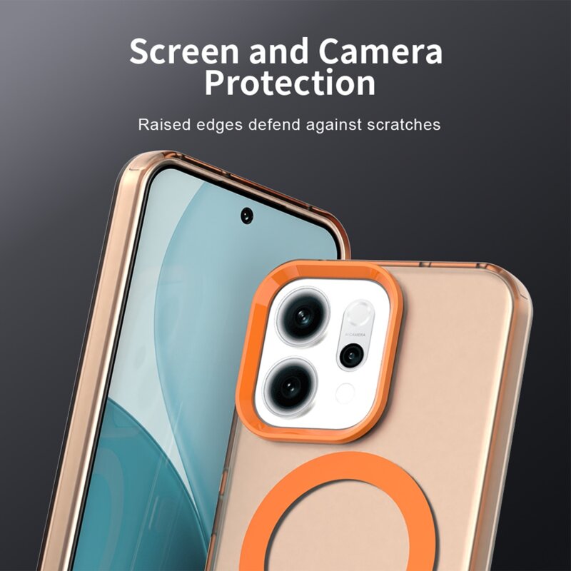 Husa Oppo Reno16 FS Techsuit CandyCase MagSafe, portocaliu