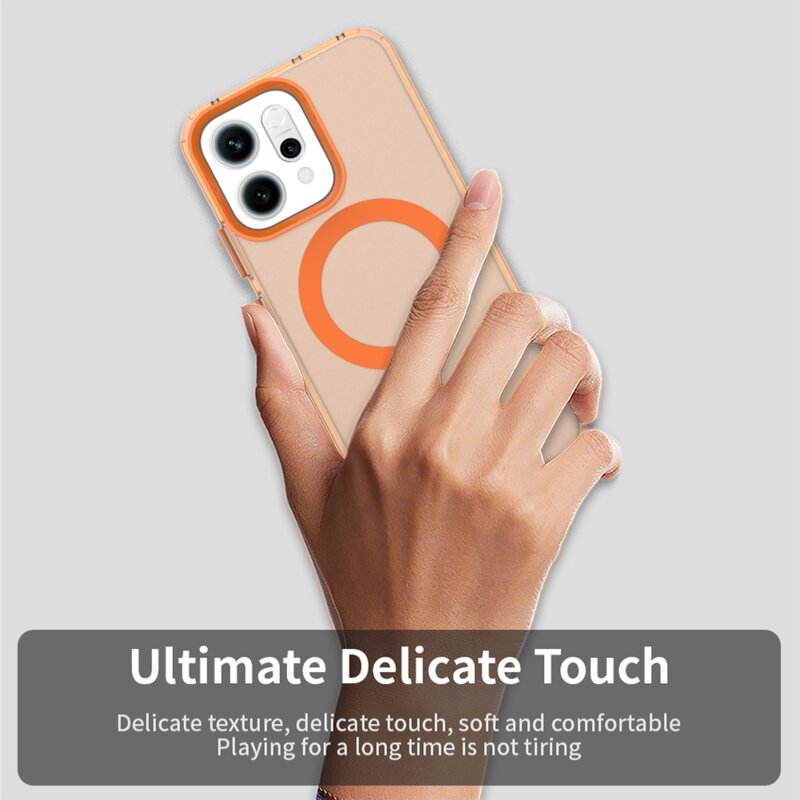 Husa Oppo Reno16 FS Techsuit CandyCase MagSafe, portocaliu