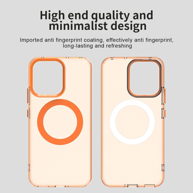 Husa Oppo Reno16 FS Techsuit CandyCase MagSafe, portocaliu