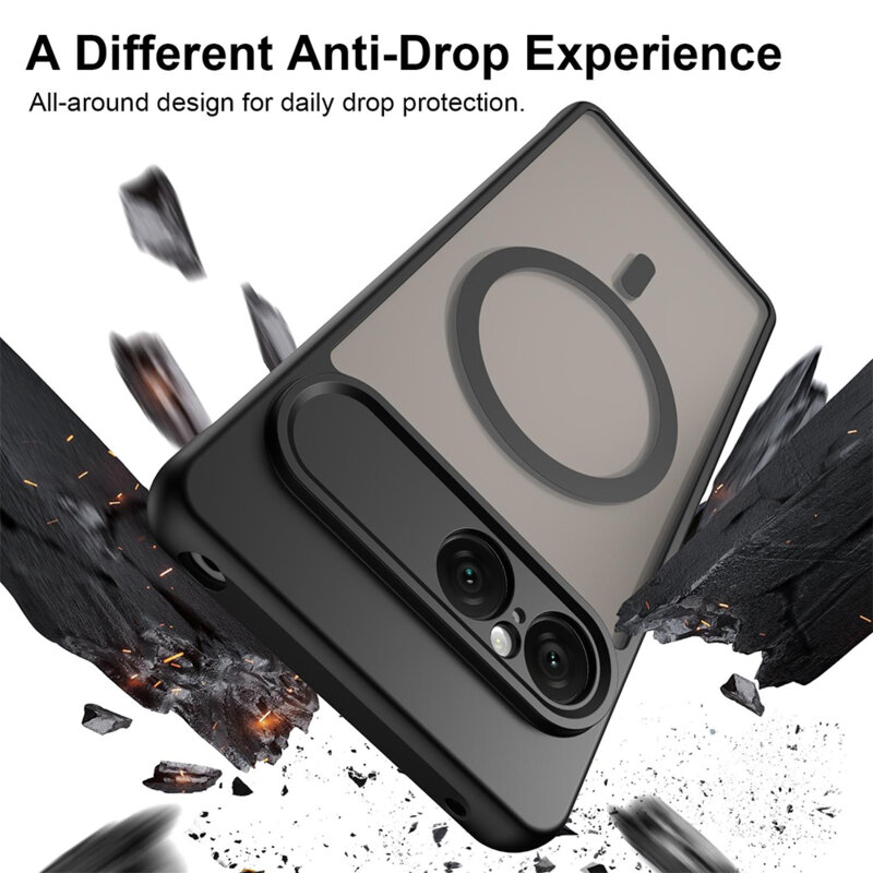 Husa Sony Xperia 10 VIII Techsuit HaloFrost II MagSafe, negru