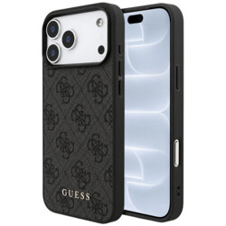 Husa originala Guess iPhone 18 Pro Hardcase 4G Classic Logo, negru, GUHCP18LG4GFGR