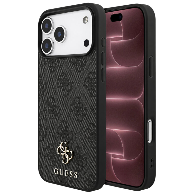 Husa originala Guess iPhone 18 Pro Max 4G Small and Classic Logo MagSafe, negru, GUHMP18XP4SM4MK