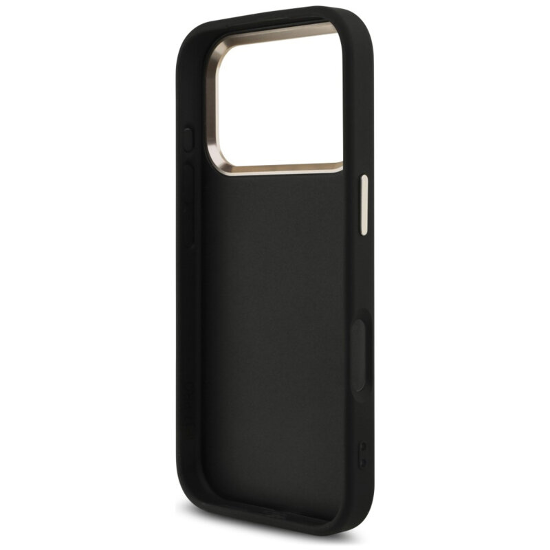 Husa originala Guess iPhone 18 Pro Hardcase 4G Classic Logo with Strap, negru, GUHCP18LP4GMGSCK