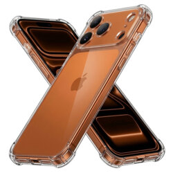Husa iPhone 17 Pro Max Techsuit Shockproof Clear Silicone, transparenta