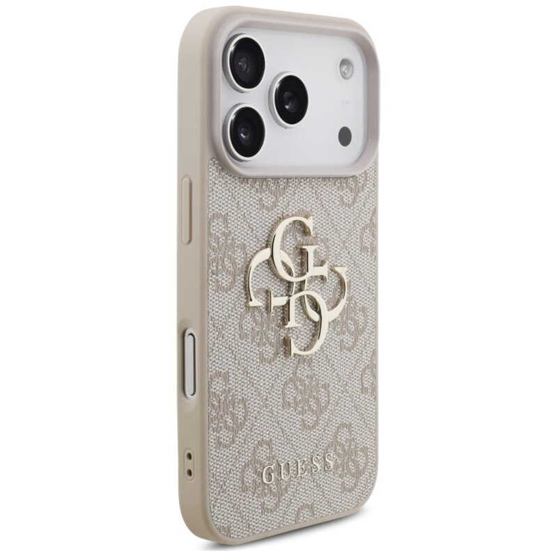 Husa originala Guess iPhone 18 Pro Hardcase 4G Classic Logo with Strap, roz, GUHCP18LP4GMGSP