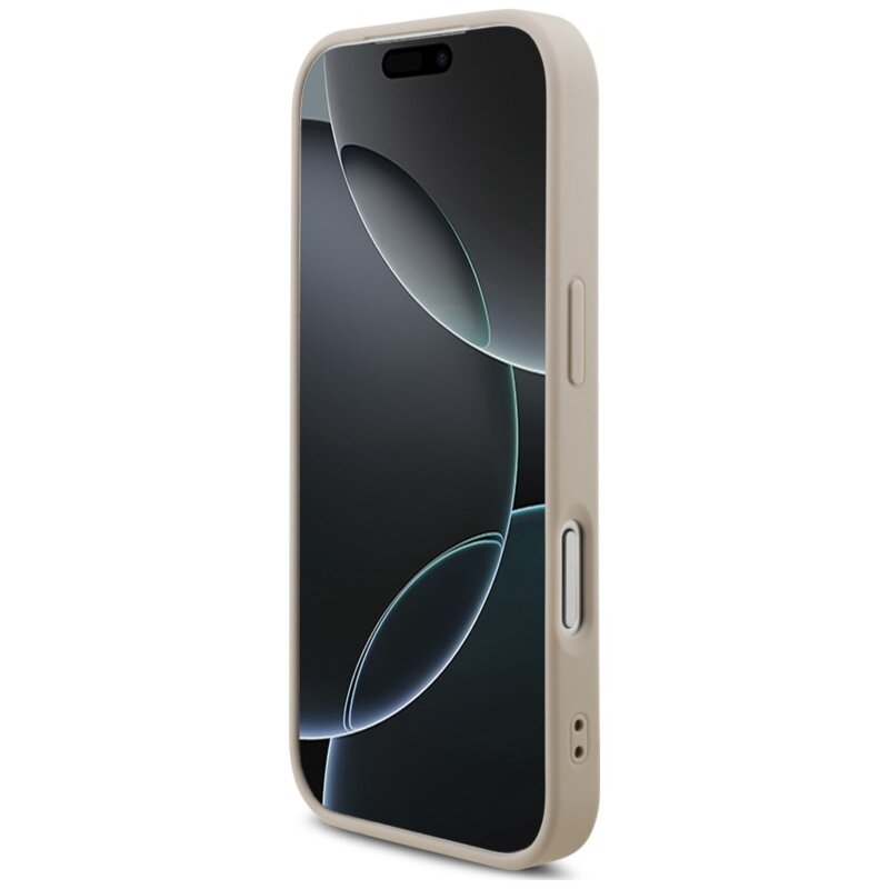 Husa originala Guess iPhone 18 Pro Max Hardcase 4G Classic Logo with Strap, roz, GUHCP18XP4GMGSP