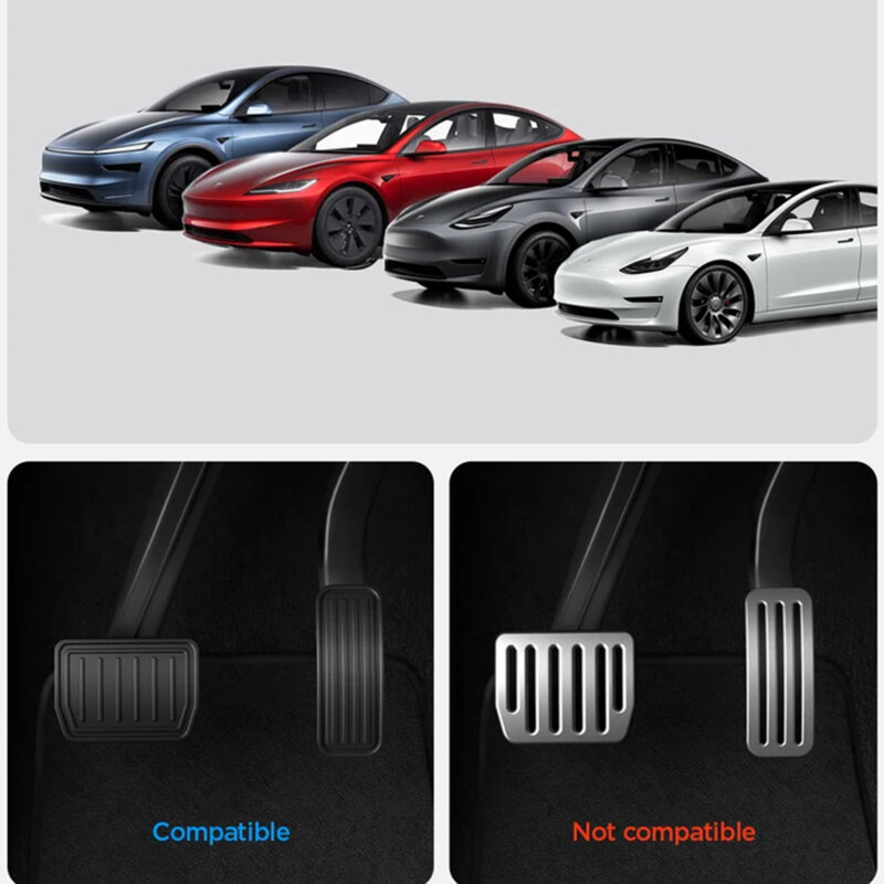 Pedale sport Tesla 3/Y/Y L, antiderapante Spigen TO200P, argintiu