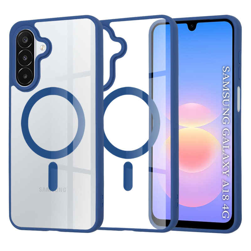 Husa Samsung Galaxy A18 5G Techsuit MagSafe Pro, albastru