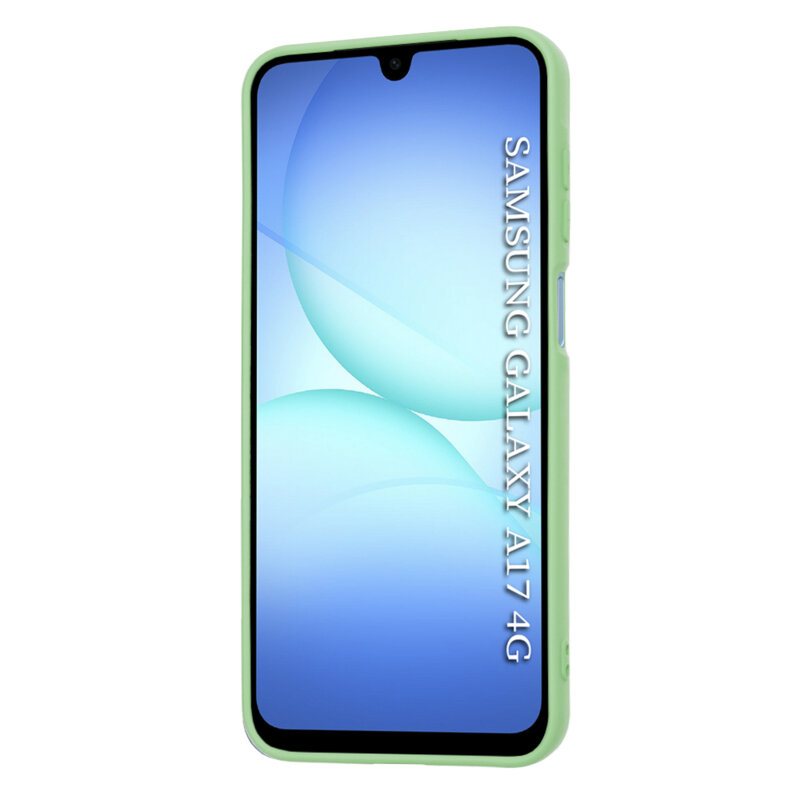 Husa silicon Samsung Galaxy A17 4G Techsuit SoftFlex, verde deschis