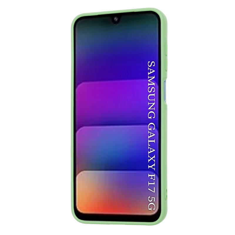 Husa silicon Samsung Galaxy F17 Techsuit SoftFlex, verde deschis