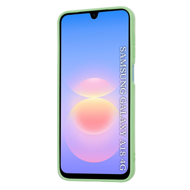 Husa silicon Samsung Galaxy A18 5G Techsuit SoftFlex, verde deschis