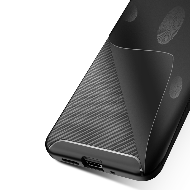 Husa Nokia 7.1 Techsuit Carbon Skin Negru