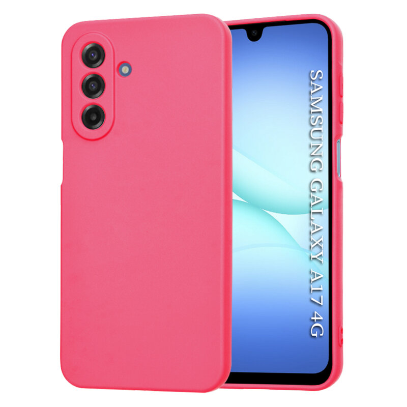 Husa silicon Samsung Galaxy A17 4G Techsuit SoftFlex, fucsia
