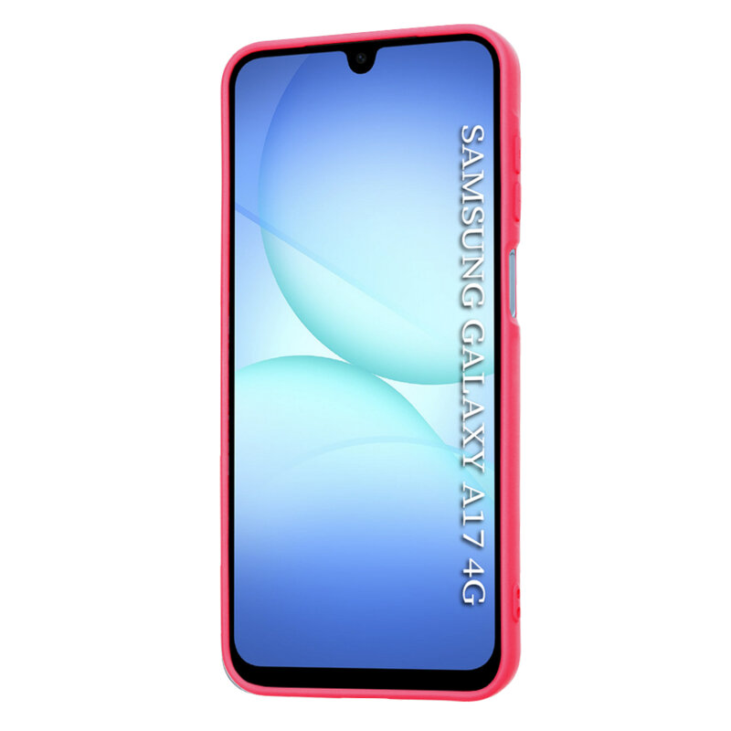 Husa silicon Samsung Galaxy A17 4G Techsuit SoftFlex, fucsia