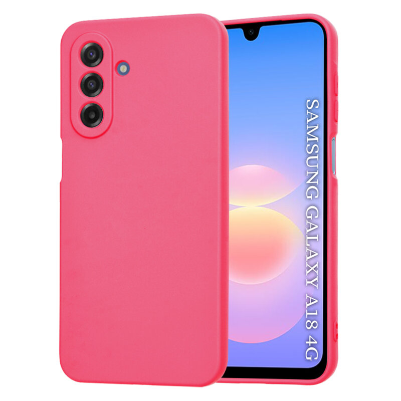 Husa silicon Samsung Galaxy A18 5G Techsuit SoftFlex, fucsia