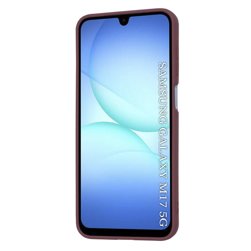 Husa silicon Samsung Galaxy M17 Techsuit SoftFlex, bordo