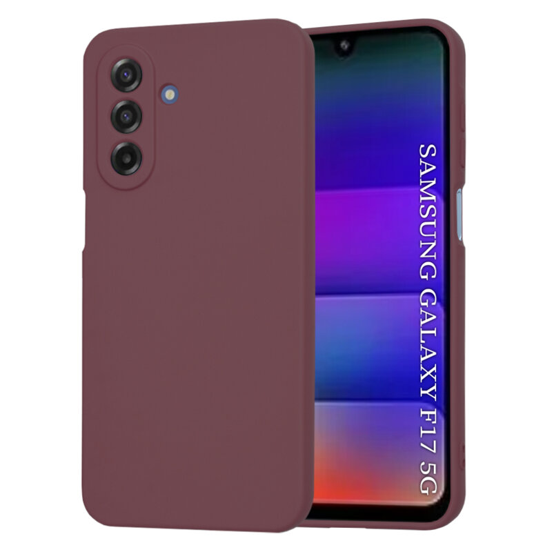 Husa silicon Samsung Galaxy F17 Techsuit SoftFlex, bordo