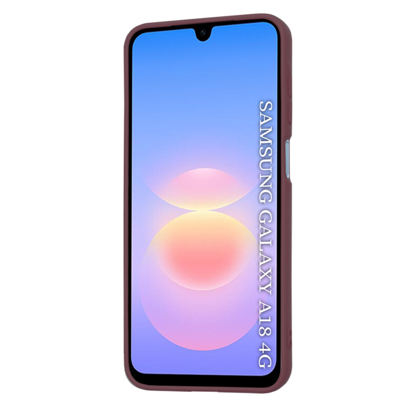 Husa silicon Samsung Galaxy A18 5G Techsuit SoftFlex, bordo