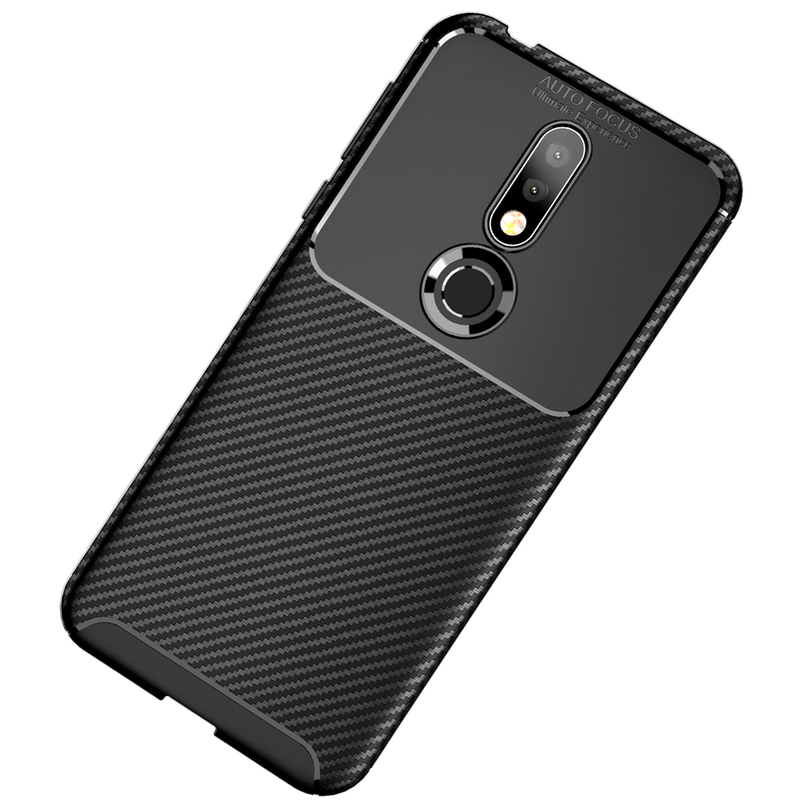 Husa Xiaomi Mi Mix 3 Mobster Carbon Skin Negru