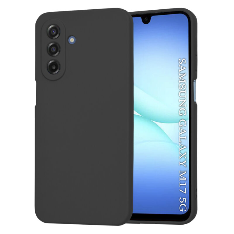 Husa silicon Samsung Galaxy M17 Techsuit SoftFlex, negru