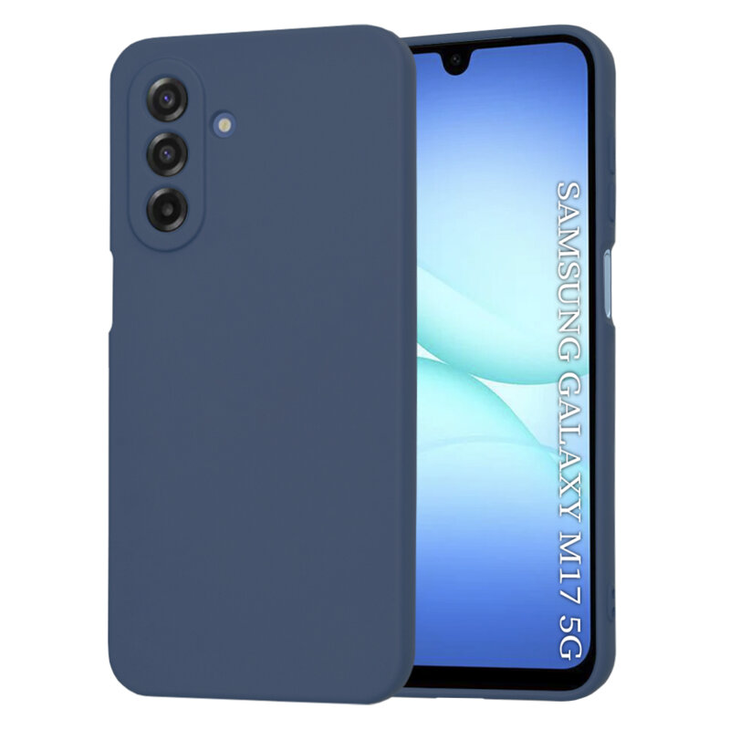 Husa silicon Samsung Galaxy M17 Techsuit SoftFlex, bleumarin