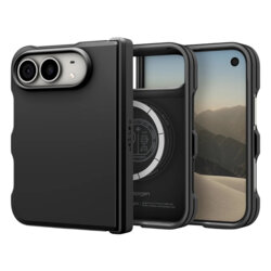 Husa iPhone Duo Spigen Tough Armor Pro MagSafe, negru