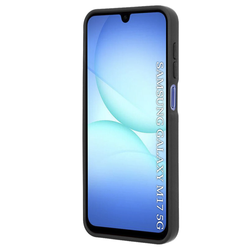 Husa Samsung Galaxy M17 Techsuit Glinth cu inel suport stand magnetic, negru