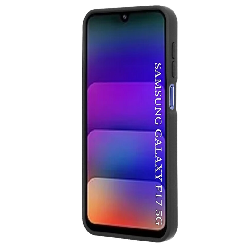 Husa Samsung Galaxy F17 Techsuit Glinth cu inel suport stand magnetic, negru