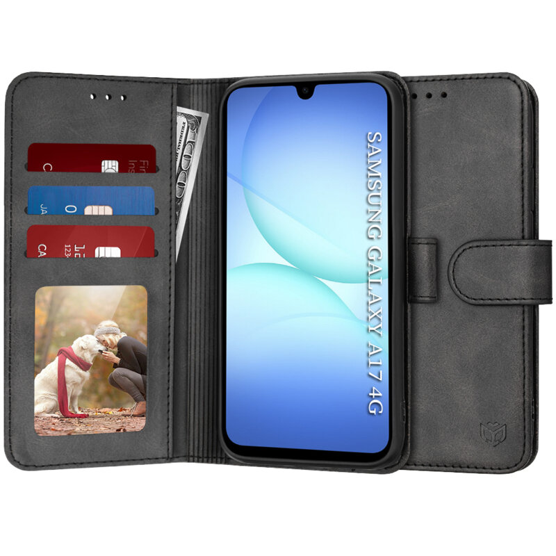 Husa 360 Samsung Galaxy A17 4G Techsuit Diary Book, negru