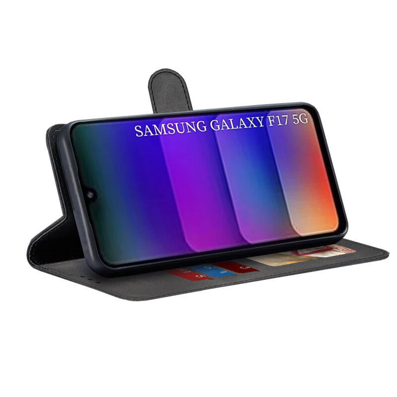 Husa 360 Samsung Galaxy F17 Techsuit Diary Book, negru