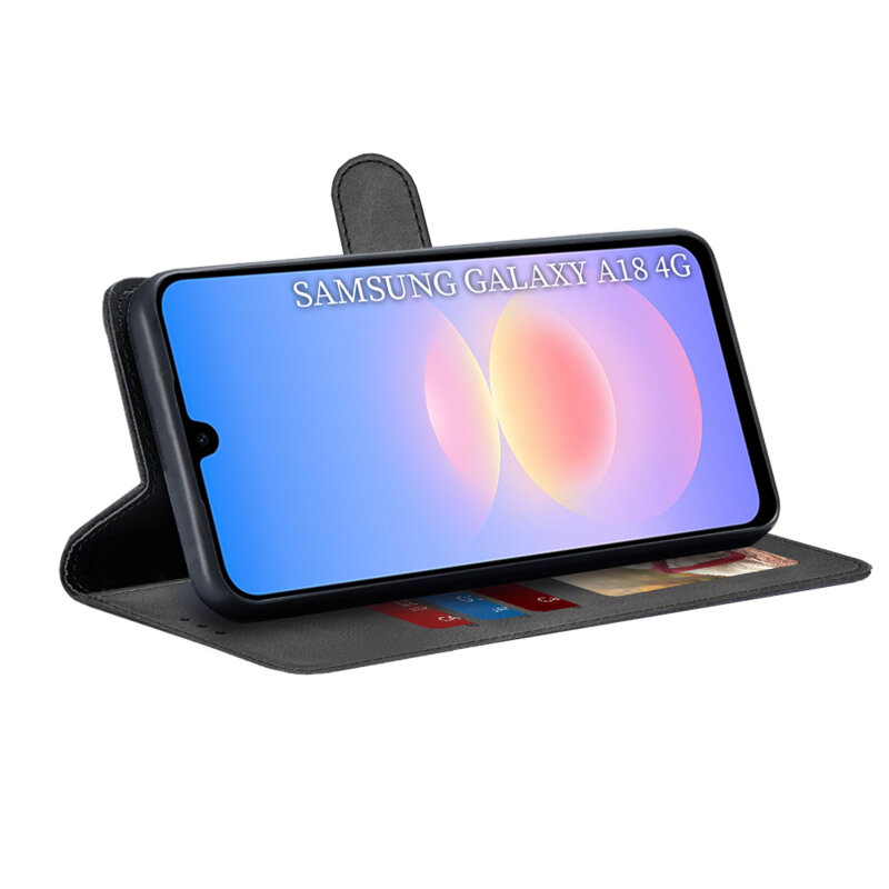Husa 360 Samsung Galaxy A18 5G Techsuit Diary Book, negru