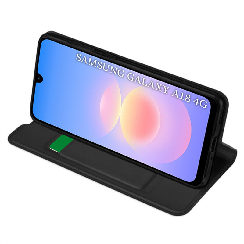 Husa Samsung Galaxy A18 5G Techsuit Magskin Book, negru