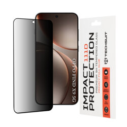 Folie sticla Oppo Find X10 Techsuit 111D Privacy Full Glue, negru