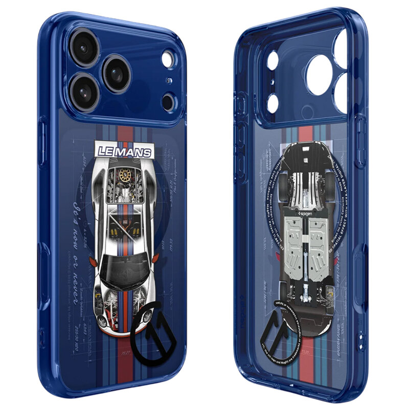 Husa iPhone 17 Pro Spigen Ultra Hybrid MagFit Le Mans, negru