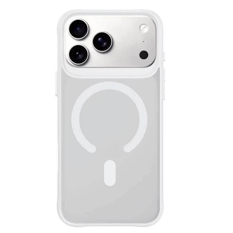 Husa iPhone 18 Pro premium 3mk Smoke MagCase, alb