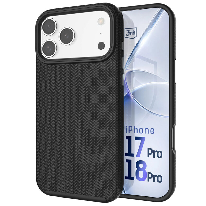 Husa iPhone 17 Pro premium 3mk Fortis MagCase, negru