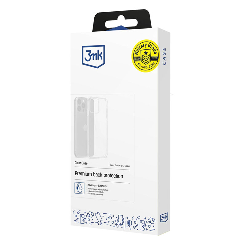 Husa Xiaomi Redmi Note 17 Pro 5G 3mk Clear Case, transparenta